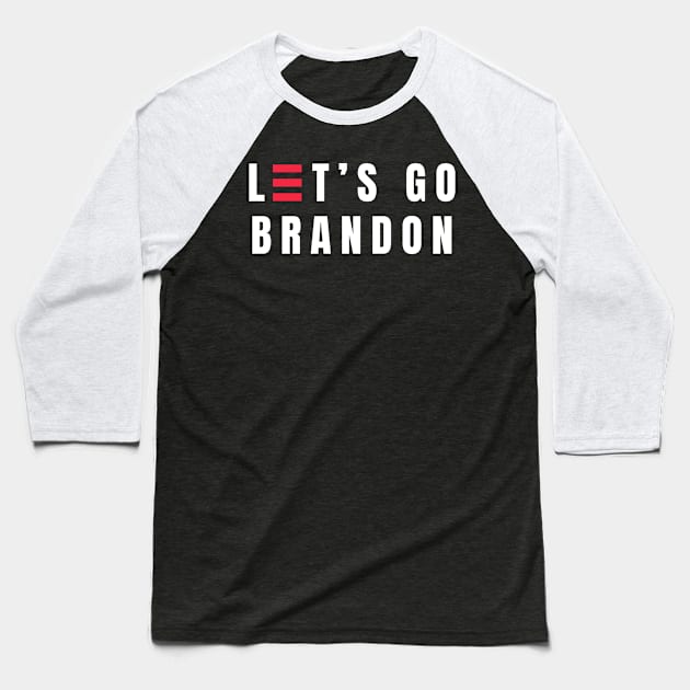 Lets Go Brandon Baseball T-Shirt by Views of my views